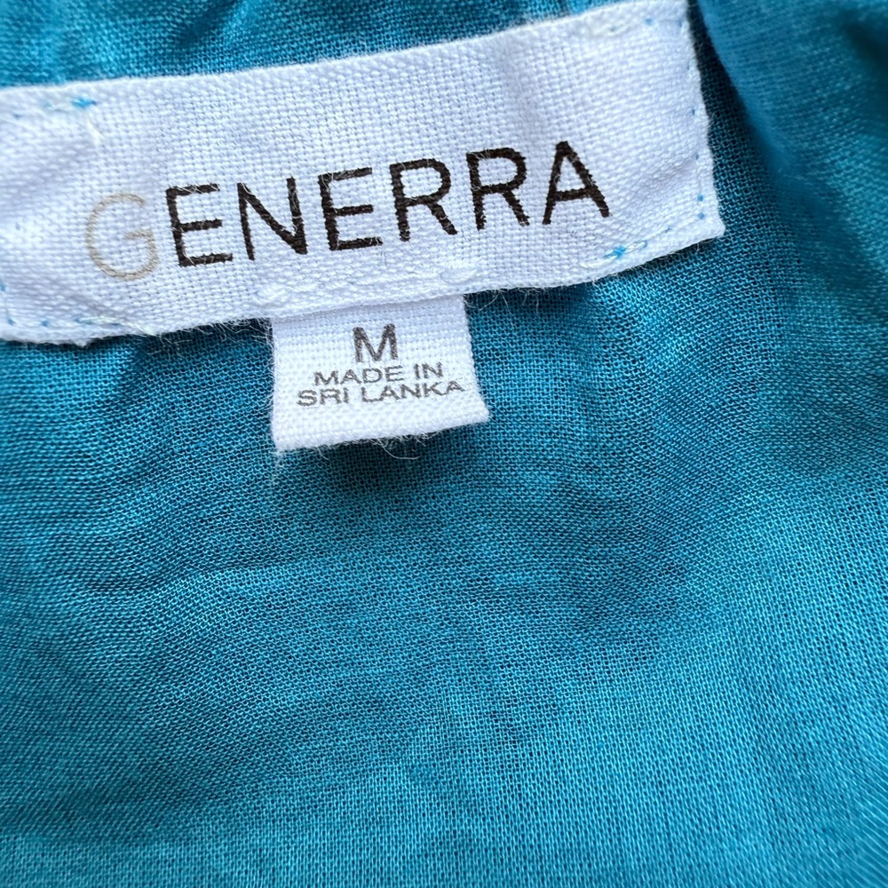 NWOT Anthropologie Blue Ruffled Tiered Blouse - Picture 8 of 8